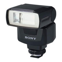 Sony HVL-FH1100 Operating Instructions / Manual de instrucciones / Mode d’emploi Operating Instructions
