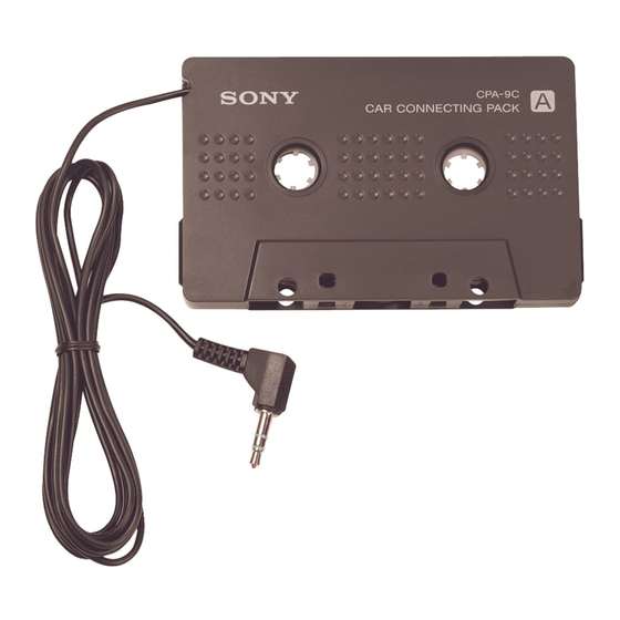 Sony Cpa 9c Operating Instructions