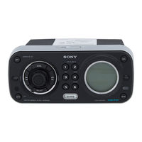 Sony CDX-HS70MW - Marine Stereo Operating Instructions Manual