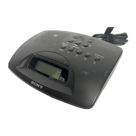 Radio-réveil Sony ICF-C212