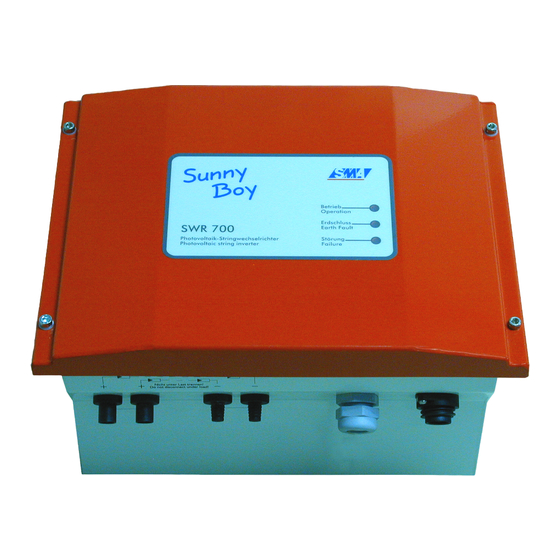 Sunny Boy SWR 850 Manuals