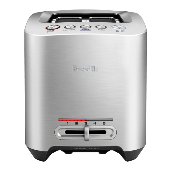 BREVILLE THE SMART TOAST BTA825 TOASTER INSTRUCTION BOOK ManualsLib