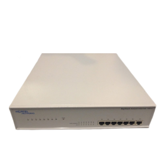 NORTEL CONTIVITY 100 NETWORK ROUTER SETTING UP | ManualsLib