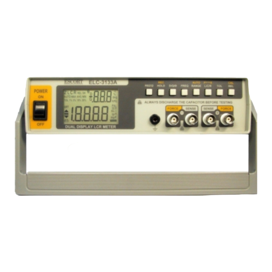 ESCORT ELC3133A QUICK START MANUAL Pdf Download ManualsLib