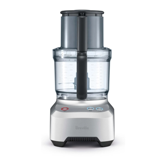 BREVILLE SOUS CHEF 12 PLUS BFP680 FOOD PROCESSOR INSTRUCTION BOOK
