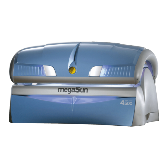 KBL MEGASUN 4500 SUPER TANNING BED OPERATION AND MAINTENANCE ManualsLib