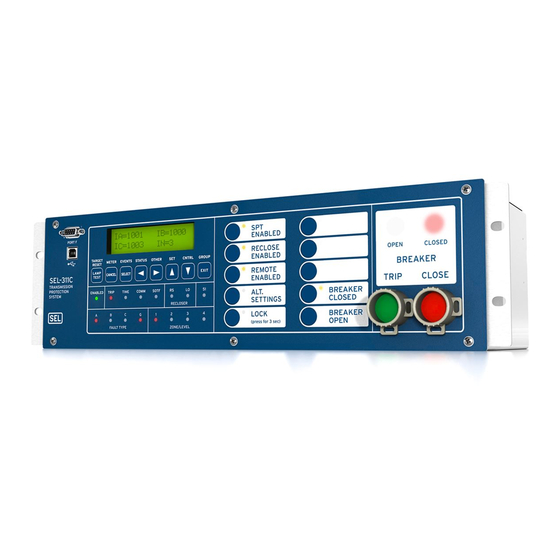 SCHWEITZER ENGINEERING LABORATORIES SEL-311C RELAY INSTRUCTION MANUAL ...