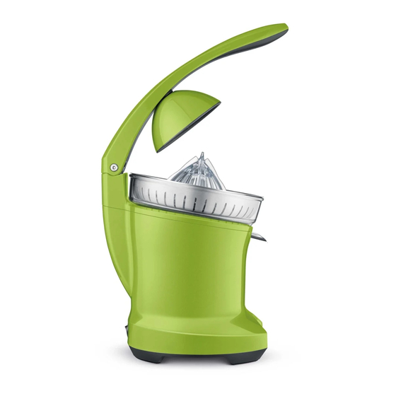 BREVILLE THE CITRUS PRESS BCP600 JUICER INSTRUCTION BOOK ManualsLib
