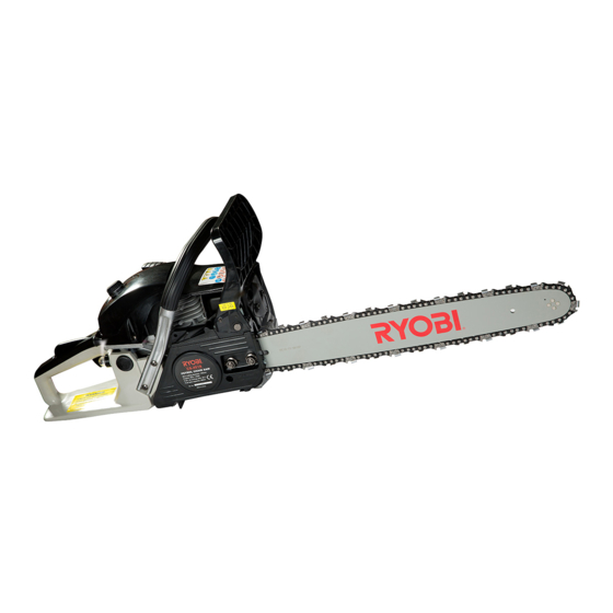 Ryobi 38cc petrol chainsaw shop manual