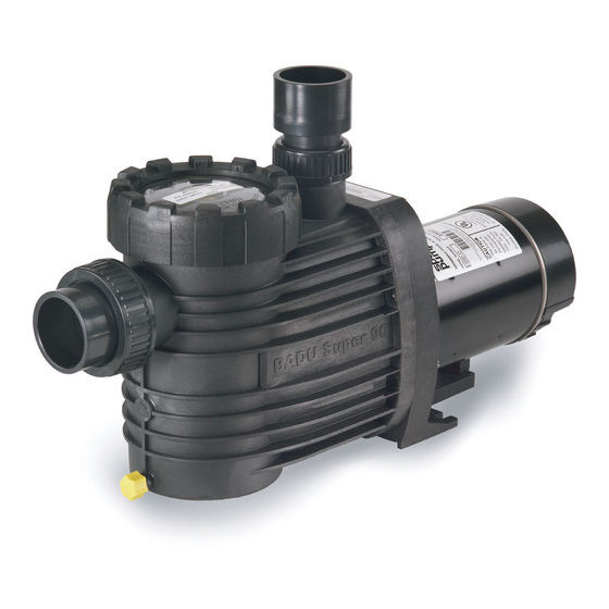SPECK BADU MAGIC SERIES SWIMMING POOL PUMP INSTALLATION AND OPERATION