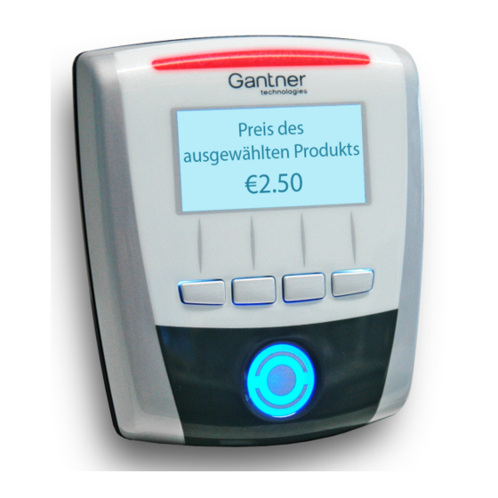 GANTNER GAT INFO 6100 TOUCH TERMINAL QUICK START MANUAL ManuaLib