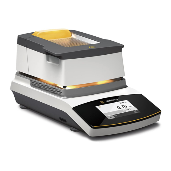 SARTORIUS MA160 OPERATING INSTRUCTIONS MANUAL Pdf Download ManualsLib