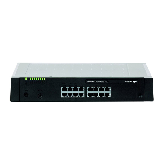 Aastra Ascotel IntelliGate A150 System Manual