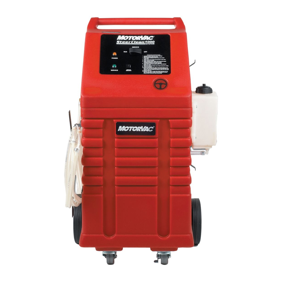 Motorvac SteerClean 1000 Operator's Manual