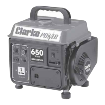 Clarke G700 Operating And Maintenance Instructions Manual