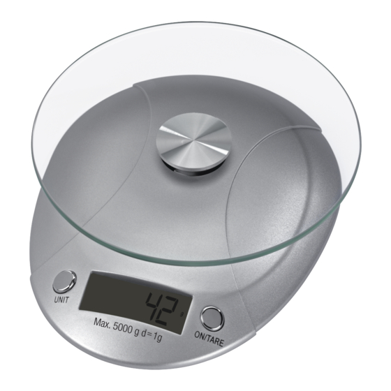 Xavax Milla Kitchen Scales Manuals