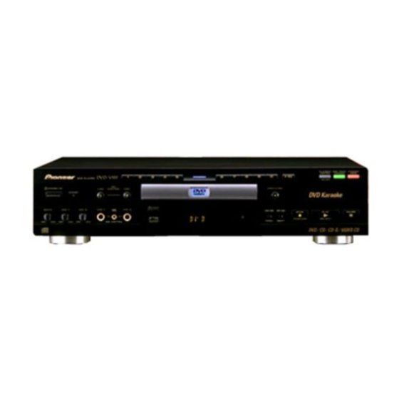 Pioneer DVD-V555 Operating Insructions