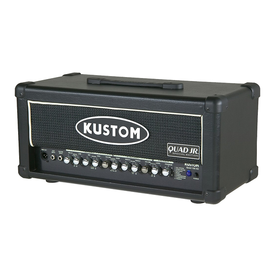 Kustom QUAD JR Owner's Manual