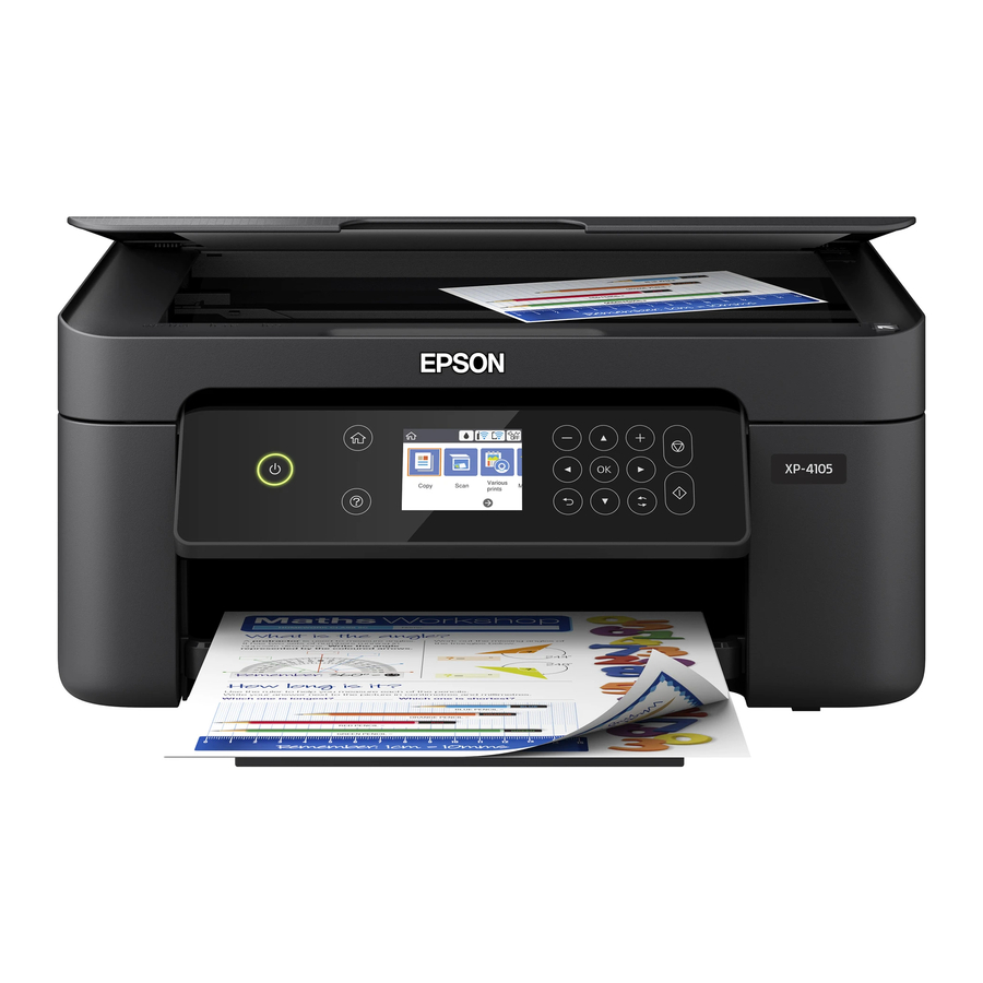 EPSON XP-4105 QUICK MANUAL Download |