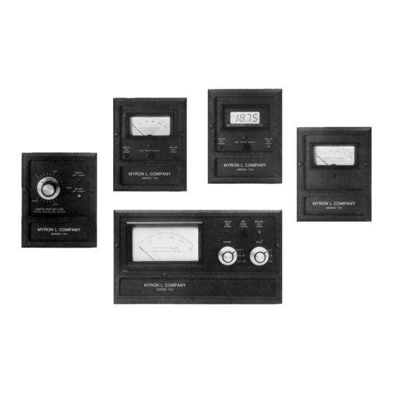 MYRON L 750 SERIES USER MANUAL. INSTALLATION, OPERATION, MAINTENANCE Pdf Download ManualsLib