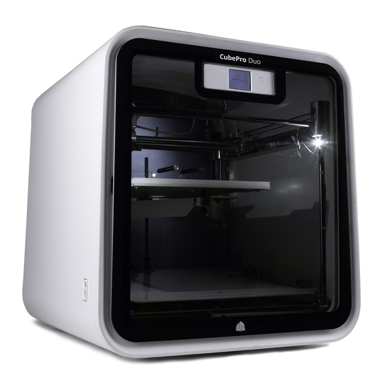 3D Systems CubePro Replacement Manual