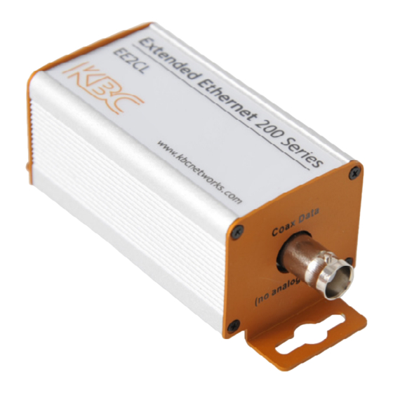 KBC EE2CL 200 Series Quick Start Manual