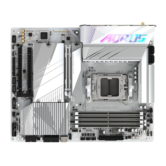Gigabyte X670E AORUS PRO X User Manual