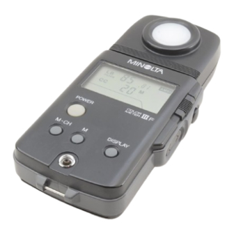 Minolta IIIF Instruction Manual