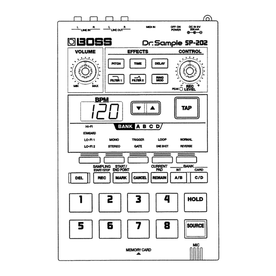 Roland Dr.Sample SP-202 Owner's Manual