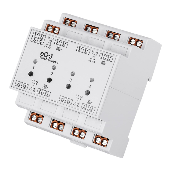 HomeMatic HM-LC-Sw4-DR-2 Installation And Operating Manual