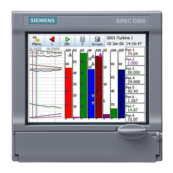 Siemens SIREC D200 Manual