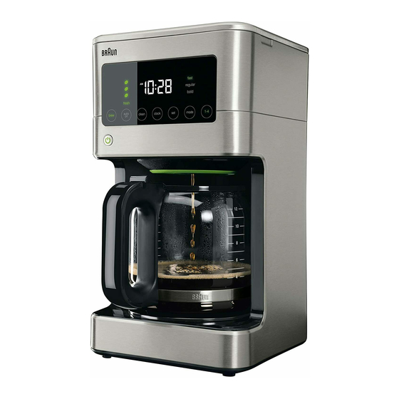 BRAUN KF 7370 INSTRUCTIONS MANUAL Pdf Download ManualsLib