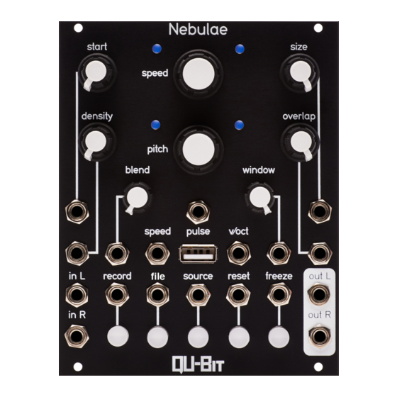 QUBIT ELECTRONIX NEBULAE MANUAL MANUAL Pdf Download ManualsLib