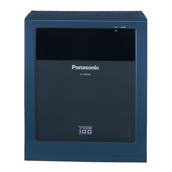 Panasonic KX-TDE200 Getting Started