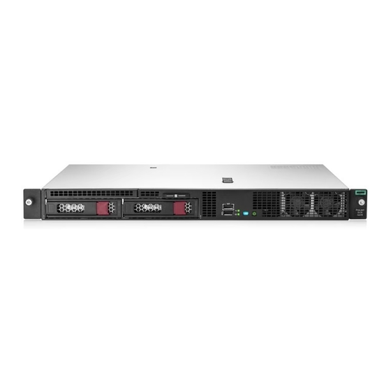 HEWLETT PACKARD ENTERPRISE PROLIANT DL20 GEN10 MAINTENANCE AND SERVICE