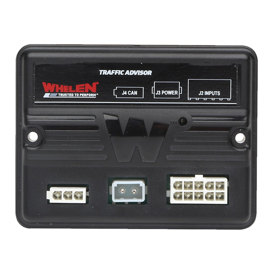 Whelen Engineering Company WeCanX Traffic Advisor Module Installation Manual