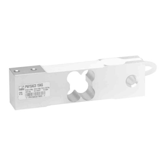 HBM PW15A Series Point Load Cell Manuals