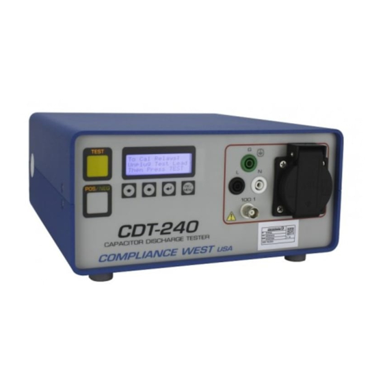 Compliance West CDT-240 Calibration Procedure