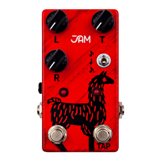 JAM Pedals Delay Llama Quick Manual
