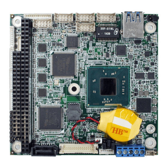 Arbor Technology Em104-i230F R1.2 Quick Installation Manual