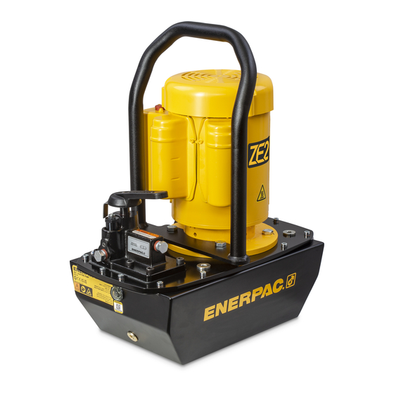 Enerpac ZE2 Series Operation And Maintenance Manual