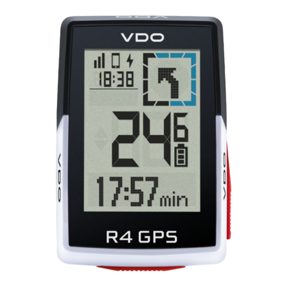 VDO Cyclecomputing R4GPS Manual