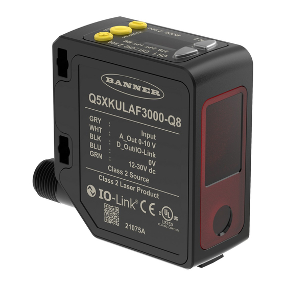 Banner Q5X Instruction Manual
