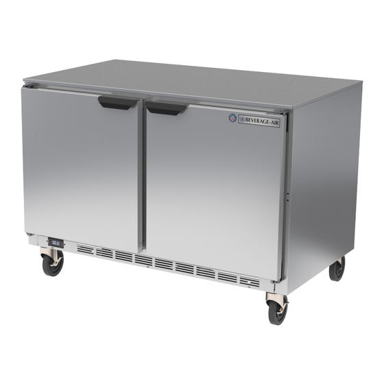 Beverage-Air UCFD27AHC-2 Installation And Operating Instructions Manual