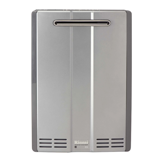 Rinnai RU80i Installation And Operation Manual