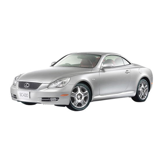Lexus SC 430 2001 Owner's Manual