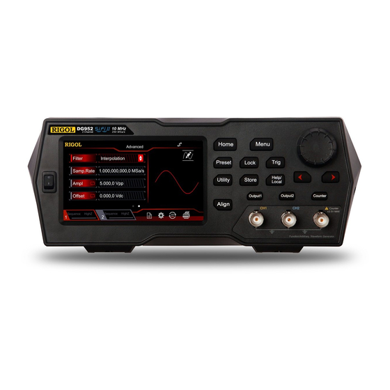 Rigol DG952 User Manual