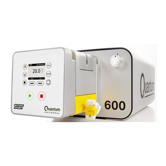Watson-Marlow Quantum 600 Universal User Manual