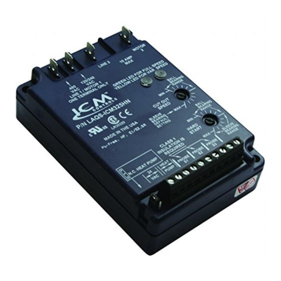 ICM CONTROLS ICM325HN INSTALLATION, OPERATION & APPLICATION MANUAL Pdf
