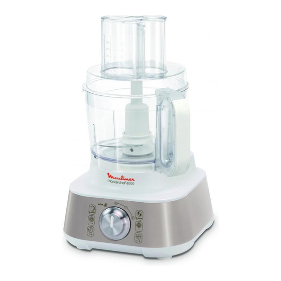 MOULINEX MASTERCHEF 8000 FP645H26 MANUAL Pdf Download ManualsLib